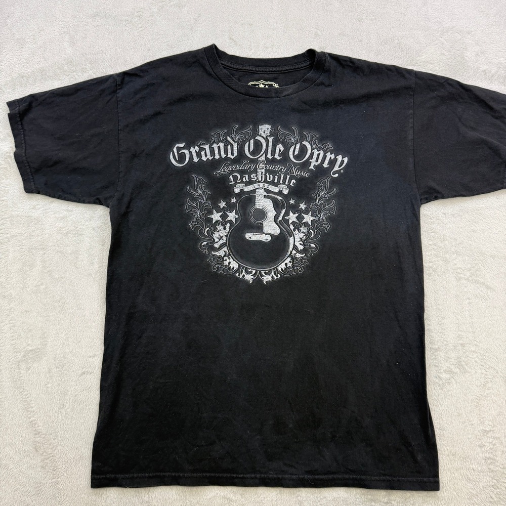 Grand Ole Opry T Shirt Mens Medium Black Nashville Legendary Country Music